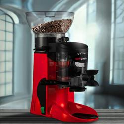 Koffiemolen - 1kg - 77dB - Met doseerder - Rood