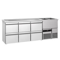 Frigider bere PREMIUM - 2500x700 mm - 6 Sertare