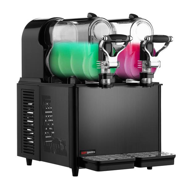 Slush-Maschine - 2x 3 Liter - 430 Watt - Schwarz