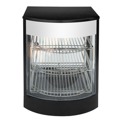 Warmhoudvitrine - 3 planken - Zwart - 30 °C tot 85 °C