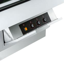 UBERT | Commercial Hot Food Island Display – 2 zones - 10.2 kW - white