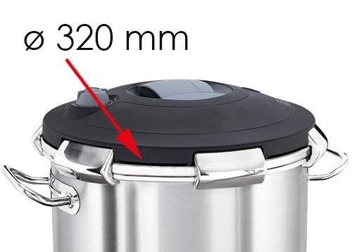 Joint en Silicone pour Autocuiseur - Ø 320 mm - Compatible avec SKTK15#DSKT32, SKTK18#DSKTK32, SKTK23#DSKTK32