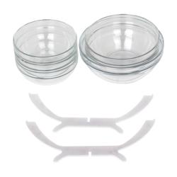 Bufféställ - pulverlackerat rostfritt stål, vit - 5‑vånings - 360x360 mm - Höjd: 340 mm