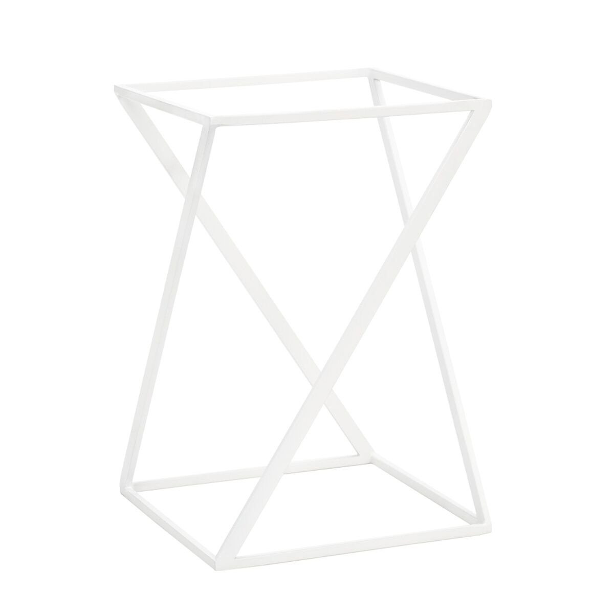 Présentoir buffet / étagère - blanc - incl. 1 bol en mélamine - rectangulaire