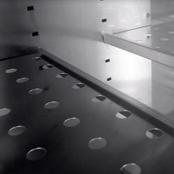 Dry Aging Fleischreifeschrank - 680mm - mit 1 Glastür - Schwarz