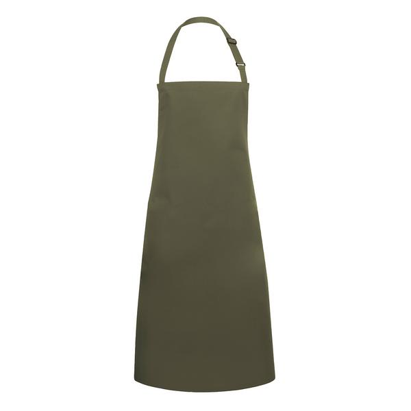 Karlowsky - Delantal con peto Basic - Verde musgo