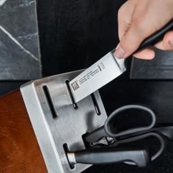 ZWILLING | VIER STERNE SharpBlock – Samoostrzący blok na noże – 7 elementów – brązowy    