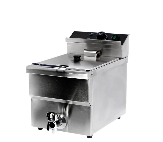 Električna friteza - 8 litara - 3,25 kW - Sa odvodnom slavinom