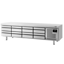 Podstawa chłodnicza PREMIUM PLUS - -2 ~ +8°C - 2400mm - 435l - 8 szuflad - 8x GN 1/1 - linia 700