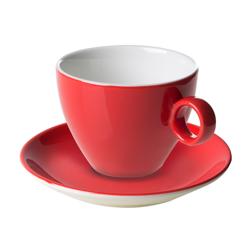 (6 pièces) BART COLOUR CAFE – Sous-tasse à cappuccino – Ø 155 mm – Rouge
