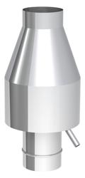 Skorstenshuv - rostfritt stål - Ø 450 mm