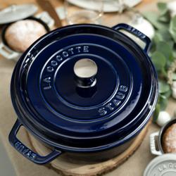 STAUB | LA COCOTTE - Kookpot - Ø 220mm - Gietijzer - Donkerblauw