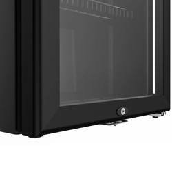 GASTRO-COOL | Commercial Mini Bar Fridge  – 62 L – 430 mm – Lockable – 2–10 °C – Black