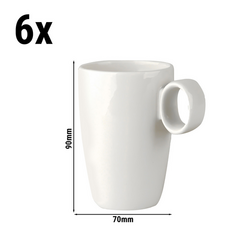 (6 Stück) LUX - Kaffeetasse Maastricht - 210ml - Elfenbein