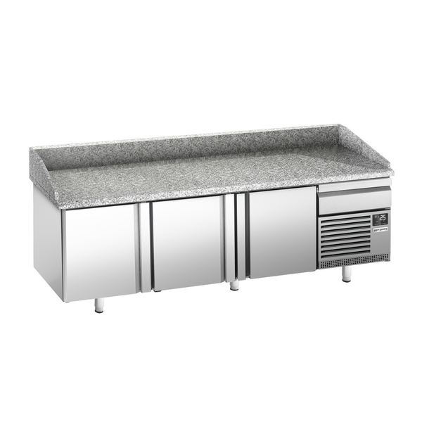 Pizza Hazırlık Tezgahı Premium PLUS-2305x800mm-  3 Kapılı 