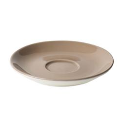 (6 db) BART COLOUR CAFE - Cappuccino csészealj - Ø 15,5 cm - porcelán - Barna