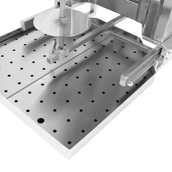 Griglia a gas per Kebab / Gyros - mobile - 5 bruciatori - max. 80 kg - incl. 2 piastre di protezione e 2 porte a battente
