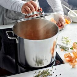 DEMEYERE | Apollo 7 Cooking Pot with Lid – InductoBase 7‑Ply