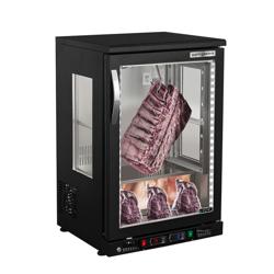 Armoire de maturation Dry Aging pour viande - 590 mm - avec 1 porte en verre - Noir        