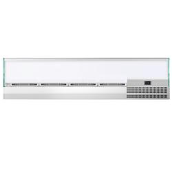 Opzetkoelvitrine PREMIUM PLUS - 1328x413mm - 4x GN 1/3