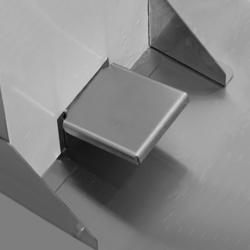 Distributeur de désinfection en inox - utilisation avec le pied