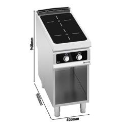 Infrarood kookplaten - Paolo 900 Bflex Digital - 400x900mm - 8,0 kW - 4 kookzones