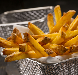 (5 piezas) Cesta de presentación con cuenco - Ø 21 cm - cesta de plato de acompañamiento | canasta de servir | canasta de hamburguesas | cesta para freír | canasta de nachos | tazón de servir