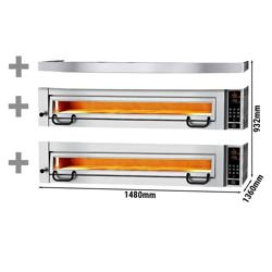 Forno elettrico per pizza - Power - 9+9x 34cm - Digitale - Cappa inclusa