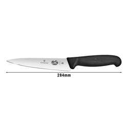 VICTORINOX | Broad Carving Knife – 15 cm Blade - Ice-Hardened Stainless Steel - Fibrox Handle - Black