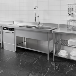 Evier pour lave-vaisselle - 1600x700mm - avec 2 bacs à droite