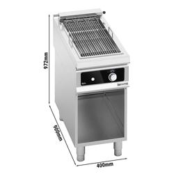 Gril électrique professionnel - 5,4kW - sur pied - P900mm - commande numérique Bflex - incl. soubassement ouvert