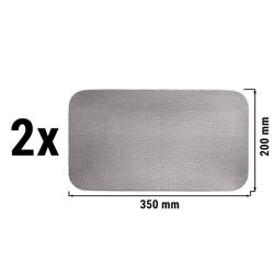 (2 Stück) SELTMANN WEIDEN | Coupe Teller - flach rechteckig - 350x200mm - Grau