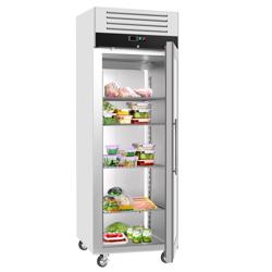Horeca koelkast rvs ECO - GN 2/1 - 440L - 1 glazen deur