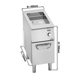 Braisière électrique multifonctions - 400mm - 11,5 litres - 4,8 kW - 1 cuve de gril fixe