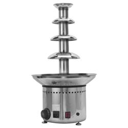 Fontana di cioccolato PROFESSIONALE - 150W riscaldamento + 80W motore - 4 livelli - Capacità max 5kg - Altezza 600mm - Ø330mm