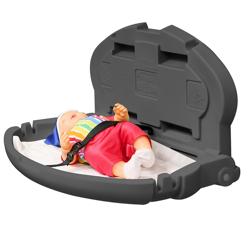 Table à langer mural - 860x500mm - Gris