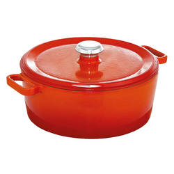 Gietijzeren braadpan - Ø 280mm - Oranje