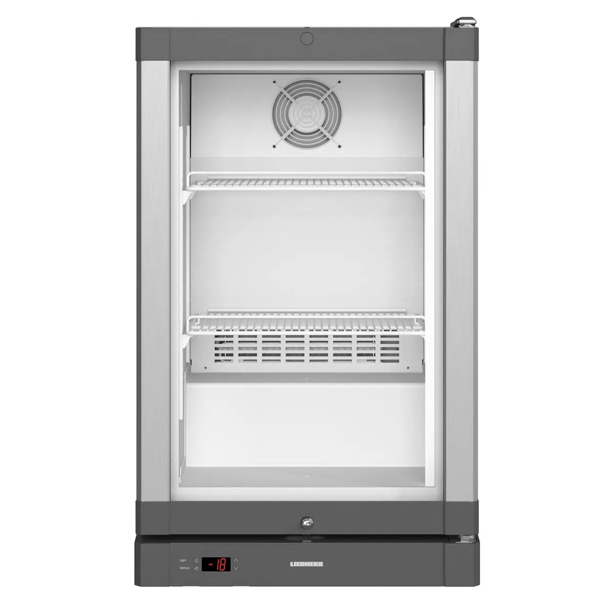 LIEBHERR | Congélateur encastré - 93 litres - Avec 1 porte en verre - Argent