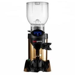 Commercial Coffee Grinder with Automatic Dosing – 2 kg hopper - 63 dB - removable tray - gold