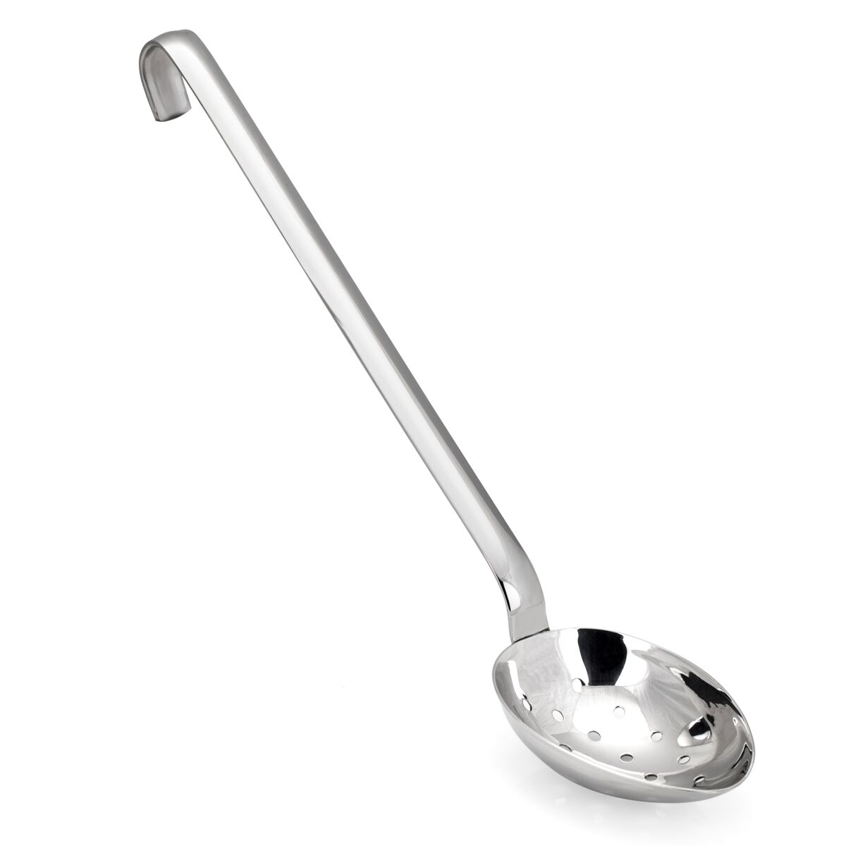 (4 pcs) Cuillère de service - Longueur : 460mm - perforée - Acier inoxydable