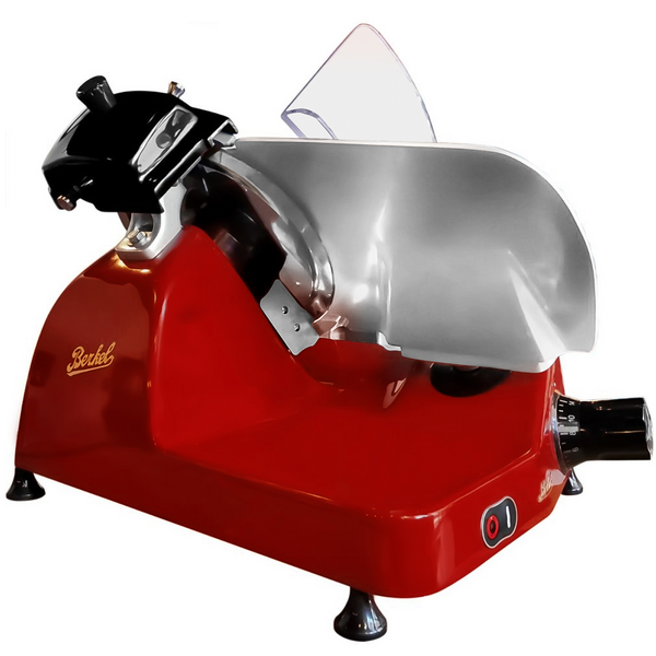 BERKEL | Slicer Pro Line ca feliator gravitațional - 330 Watt - Lamă: Ø 250mm - Roșu