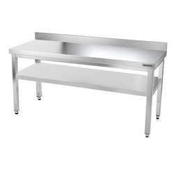Mesa de trabalho PREMIUM - 1,8 m - com base e aba posterior