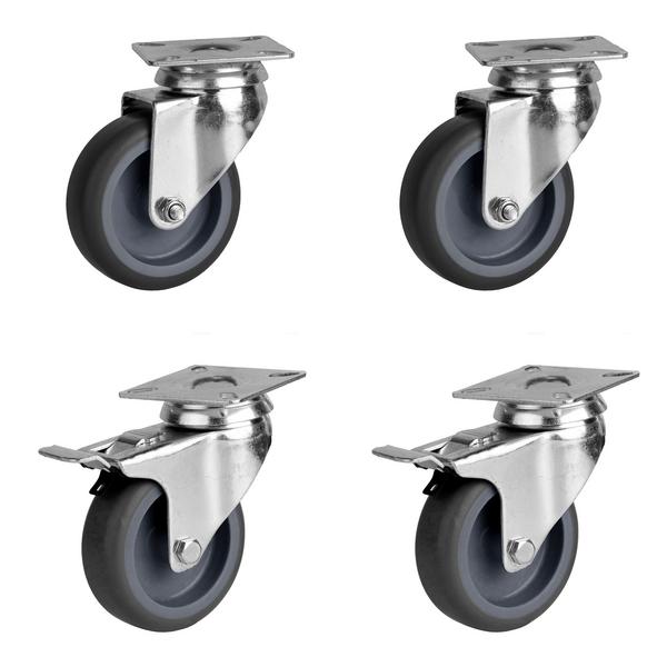 Set di ruote per tavoli e -armadi refrigerati BKF, EKF, ETK, KF, KSF, SKS, TF e TKSF