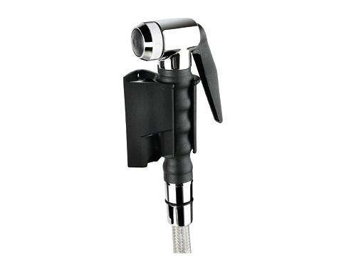 Sprey Tabancası 1000 - 150mm el duşu başlığı - krom kaplı metal gövde, plastik tutma sapı, 1/2" dişli bağlantı & duvar askısı dahil - 60x30x150mm
