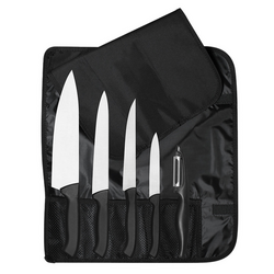Set di coltelli Ecco con custodia arrotolabile - 5 pezzi