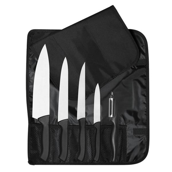 Set de couteaux Ecco avec pochette roulante - 5 pièces        