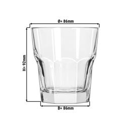 (12 stuks) Universeel drinkglas - GIBRALTAR - 266 ml - Transparant