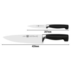 ZWILLING | VIER STERNE - Messenset - 2 stuks