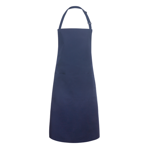 Karlowsky - Delantal con pechera con bolsillo básico - Azul marino