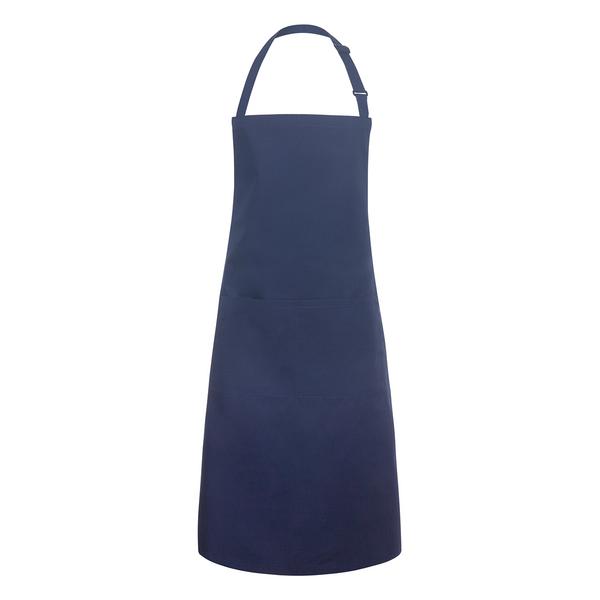 (6 stuks) KARLOWSKY | Schort met zak Basic - Marineblauw